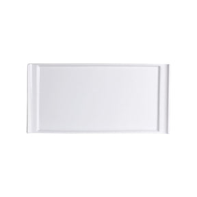 Cafe Porcelain Rectangle Tray Handled 20 x 10cm (7 7/8 x 3 7/8") - Pack 12