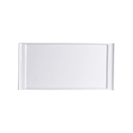 Cafe Porcelain Rectangle Tray Handled 20 x 10cm (7 7/8 x 3 7/8") - Pack 12