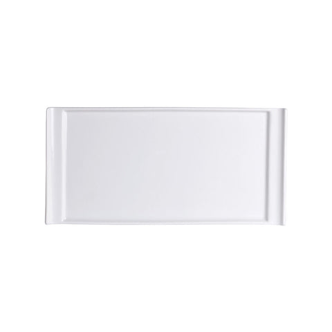 Cafe Porcelain Rectangle Tray Handled 20 x 10cm (7 7/8 x 3 7/8") - Pack 12