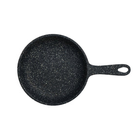 Black Round Skillet 26.7 x 16.5 x 3.5cm 44.4cl (10 1/2 x 6 1/2 x 1 3/8" 15oz) - Pack 2