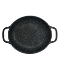 Black Oval Handled Casserole 32.4 x 22.9 x 5.4cm 165.6cl (12 3/4 x 9 x 2 1/8" 56oz) - Pack 2
