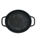 Black Oval Handled Casserole 26.7 x 18.7 x 4.5cm 85.8cl (10 1/2 x 7 3/8 x 1 3/4" 29oz) - Pack 2