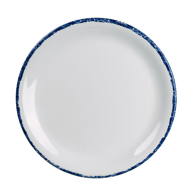 Blue Dapple Coupe Plate 20.3cm (8") - Pack 12