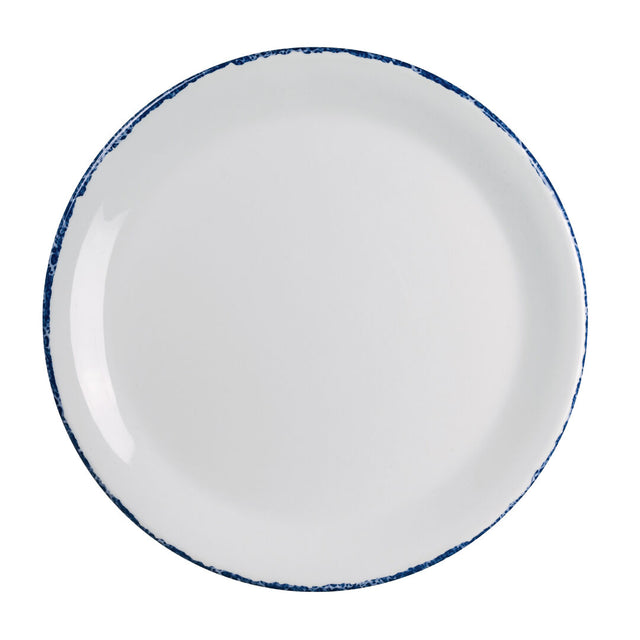 Blue Dapple Coupe Plate 25.4cm (10") - Pack 12