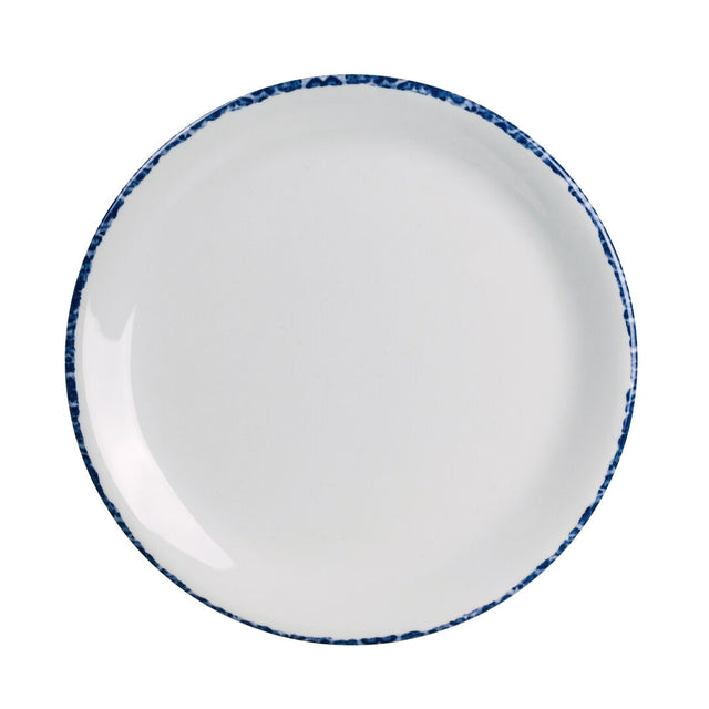 Blue Dapple Coupe Plate 15.2cm (6") - Pack 12