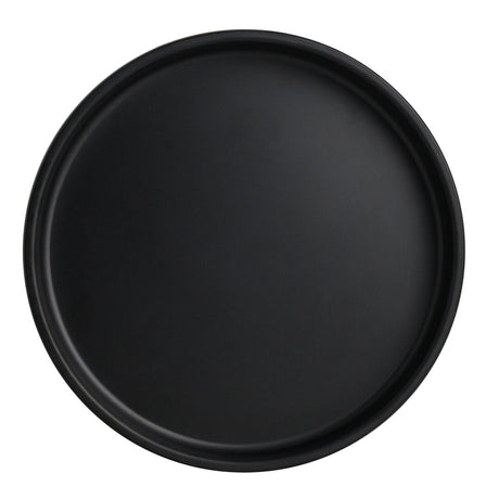 Cali Black Stack Plate 15.9 x 2.2cm (6 1/4 x 7/8") - Pack 6