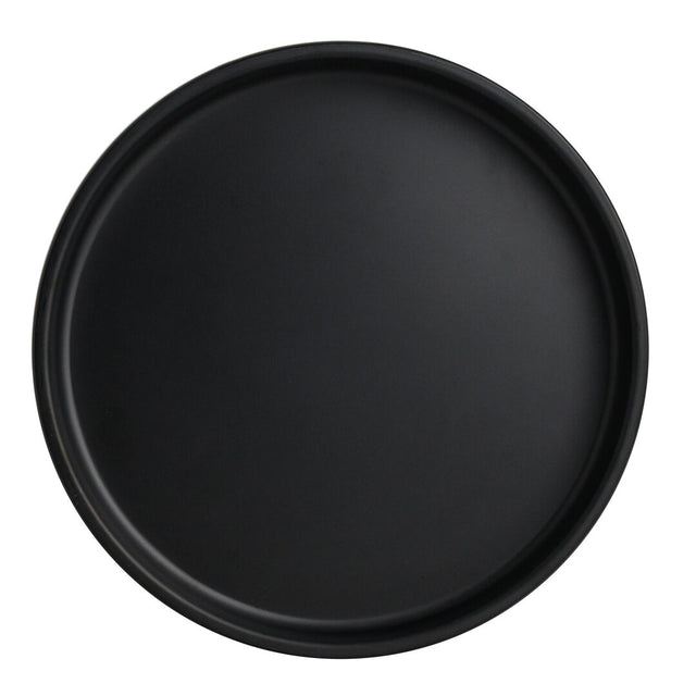 Cali Black Stack Plate 15.9 x 2.2cm (6 1/4 x 7/8") - Pack 6
