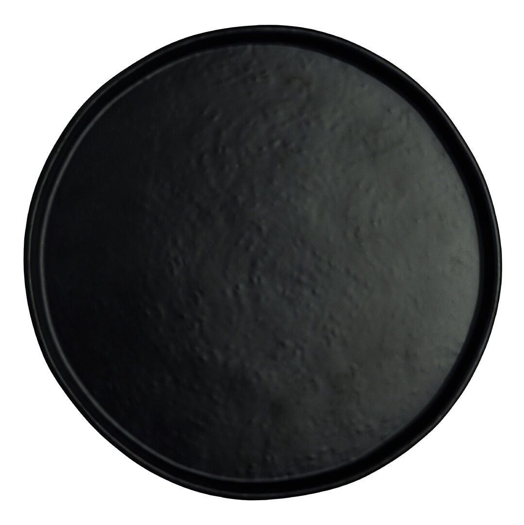 Cali Black Round Plate 27.3cm (10 3/4") - Pack 12