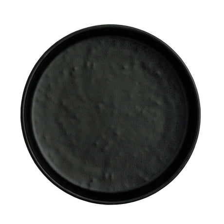 Cali Black Round Plate 12.3cm (4 3/4") - Pack 12