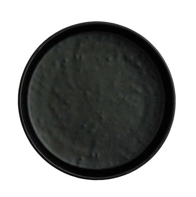 Cali Black Round Plate 12.3cm (4 3/4") - Pack 12