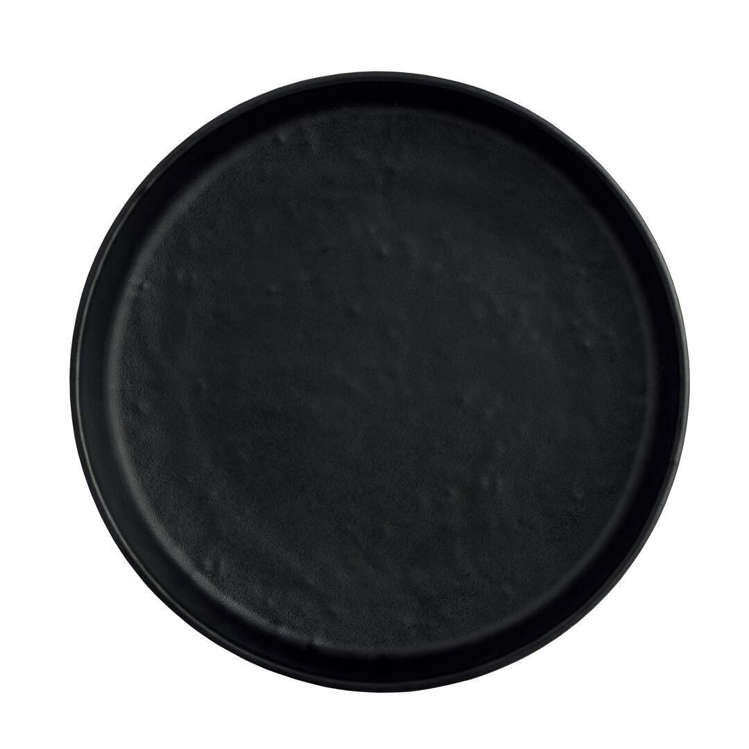 Cali Black Round Plate 16.4cm (6 1/2") - Pack 12