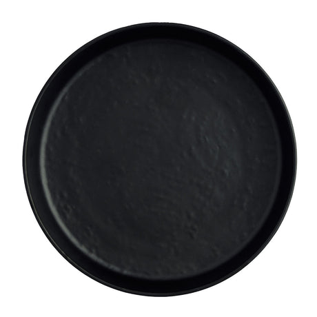 Cali Black Round Plate 20.4cm (8") - Pack 12
