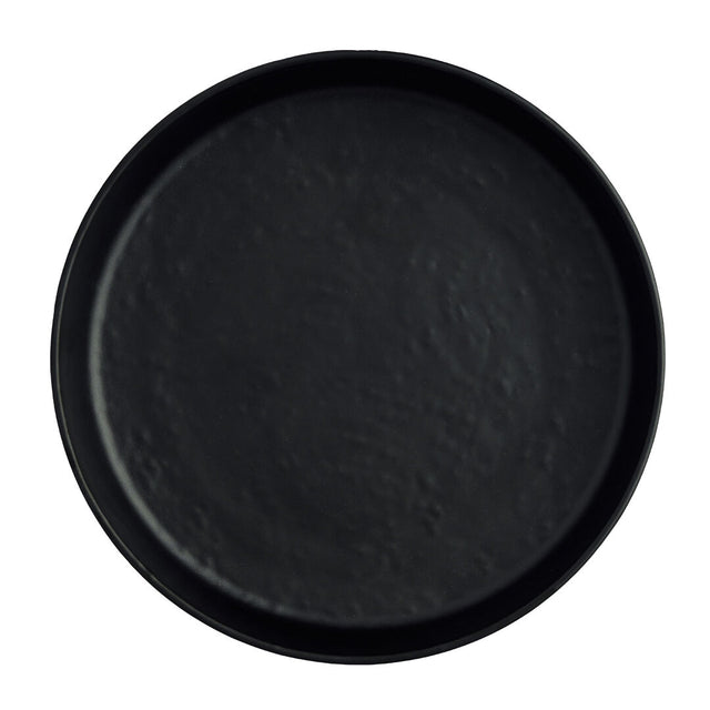 Cali Black Round Plate 20.4cm (8") - Pack 12