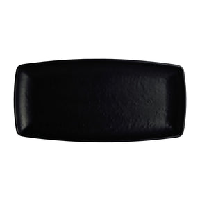 Cali Black Rectangle Plate 29.2 x 14cm  (11 1/2 x 5 1/2" ) - Pack 12