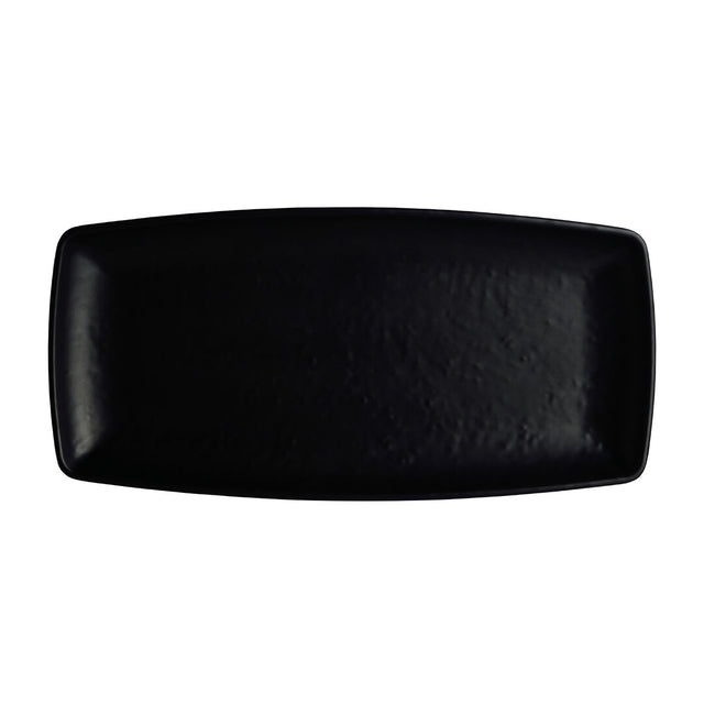 Cali Black Rectangle Plate 29.2 x 14cm  (11 1/2 x 5 1/2" ) - Pack 12