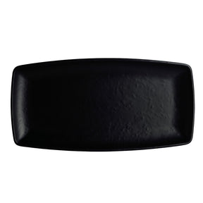 Cali Black Rectangle Plate 33 x 16.5cm  (13 x 6 1/2" ) - Pack 12