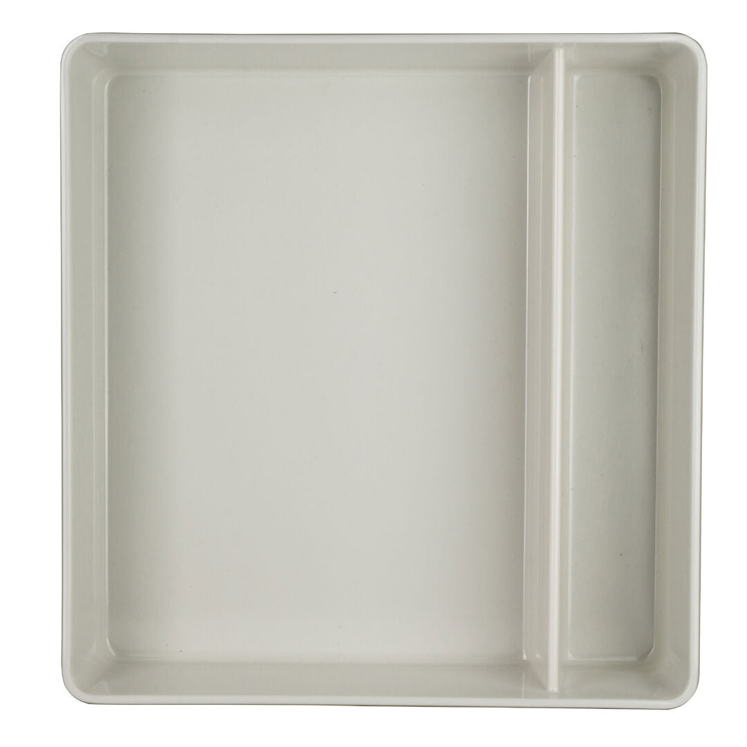 Nu Bento Grey and White Box 26.6 x 25.4 x 7.0cm (10 1/2 x 10 x 2 3/4") - Pack 6