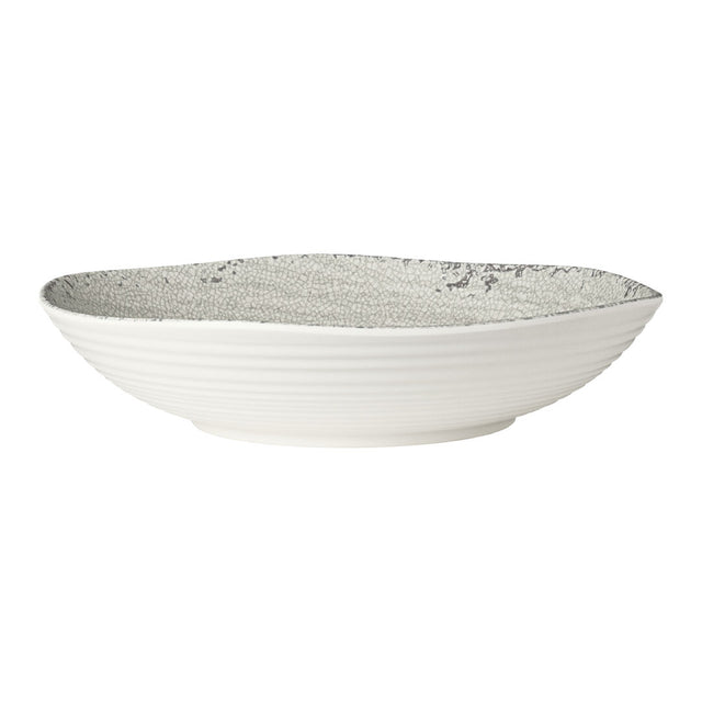 Pompeii Stone Large Shallow Round Bowl 35.9 x 6.7cm 4.5ltr (14 1/7 x 2 2/3" 4 3/4qrt) - Pack 4