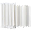 Wrapped PLA White Bubble Tea Straw - 1000pk