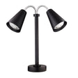 Modern Black Double Heat Lamp 220V EU Plug 55.9cm (22") - Pack 1