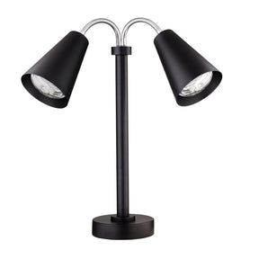 Modern Black Double Heat Lamp 220V EU Plug 55.9cm (22") - Pack 1