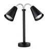 Modern Black Double Heat Lamp 220V EU Plug 55.9cm (22") - Pack 1
