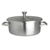 Homestyle Brushed Stainless Round Chafer 30.5 x 25.4 x 12.7cm 1.9ltr (12 x 10 x 5" 2qts) - Pack 1