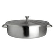 Homestyle Brushed Stainless Round Chafer 45.7 x 40 x 14cm 7ltr (18 x 15 3/4 x 5 1/2" 2gal) - Pack 1