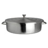 Homestyle Brushed Stainless Round Chafer 45.7 x 40 x 14cm 7ltr (18 x 15 3/4 x 5 1/2" 2gal) - Pack 1