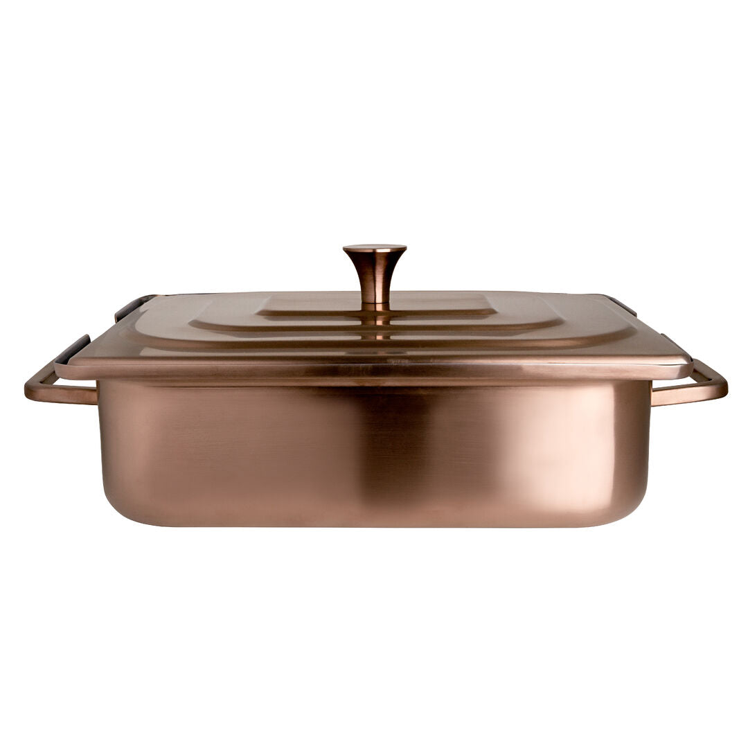 Homestyle Brushed Bronze Rectangle Chafer 41.9 x 27.3 x 16.5cm 3.8ltr (16 1/2 x 10 3/4 x 6 1/2" 4qts - Pack 1