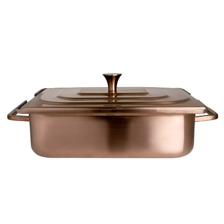 Homestyle Brushed Bronze Rectangle Chafer 41.9 x 27.3 x 16.5cm 3.8ltr (16 1/2 x 10 3/4 x 6 1/2" 4qts - Pack 1