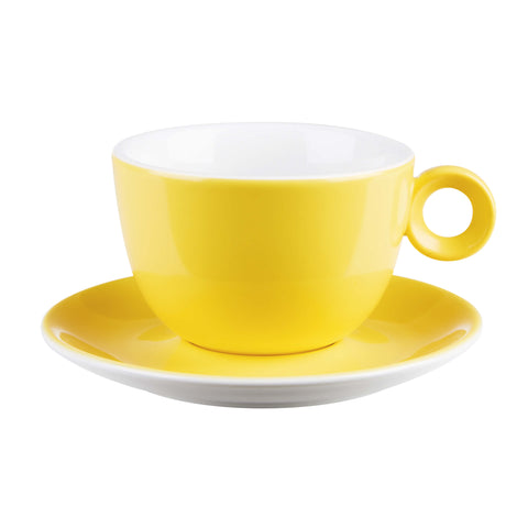 Yellow Bowl Shaped Cup 8oz