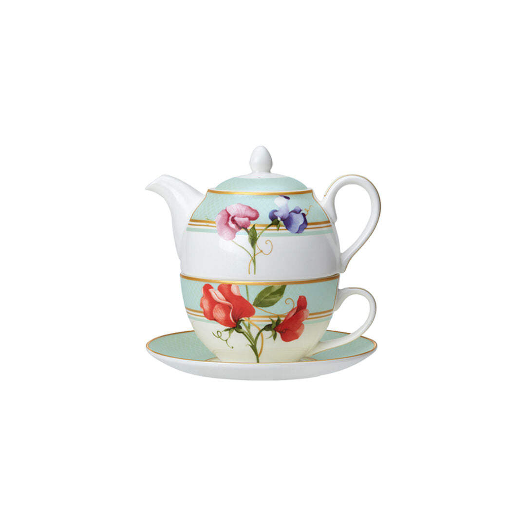 Trellis Coupe Tea For One Set - Pack 6