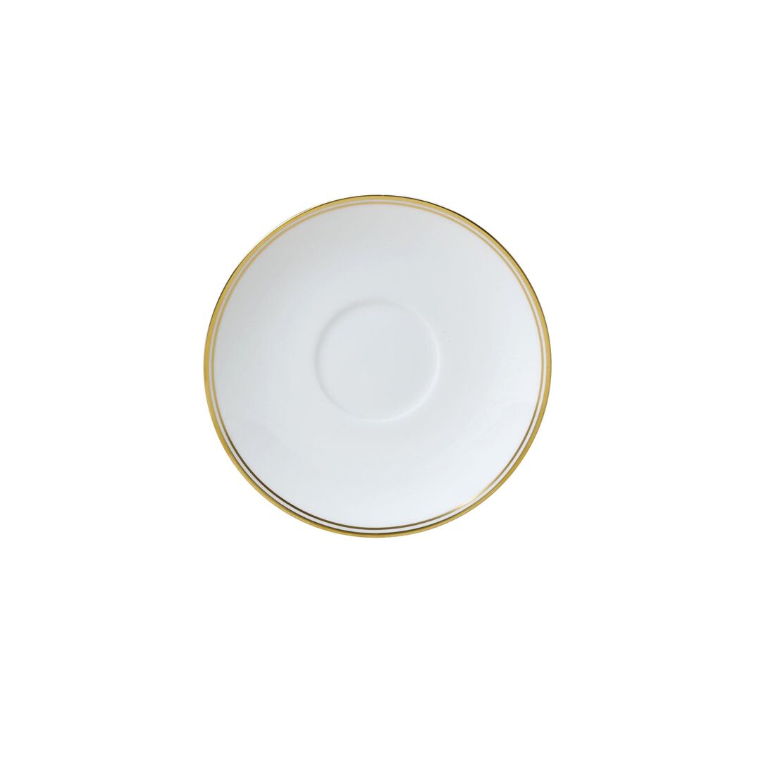 Burnished Gold Classic Tea Saucer/Soup Stand 16cm (6 1/2") - Pack 12