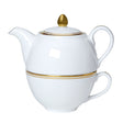 Burnished Gold Coupe Tea For One Set - Pack 6
