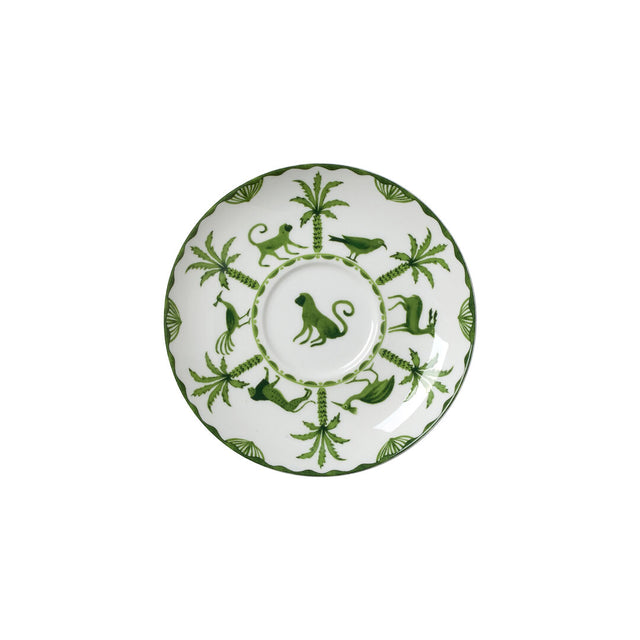 Sultan's Garden Green Coupe Tea For One Saucer 14.5cm (5 3/4") Fits AND0411A - Pack 12