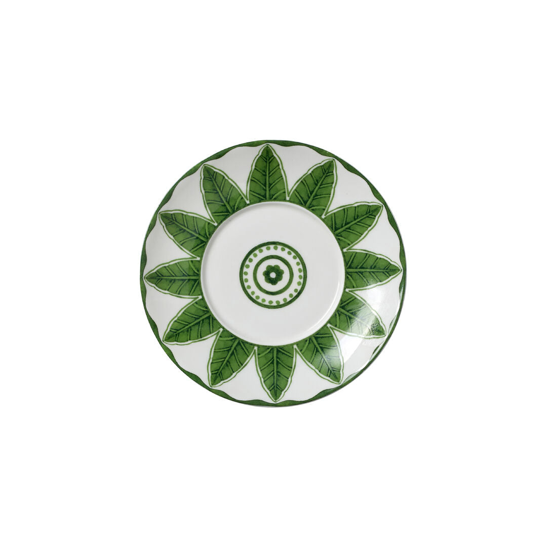 Sultan's Garden Green Coupe Saucer 16cm (6 1/3") Fits AND0110 - Pack 12