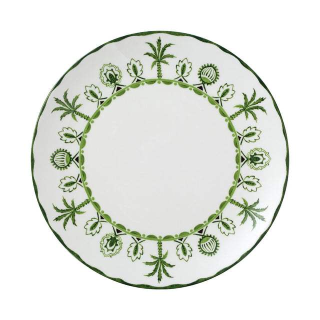 Sultan's Garden Green Coupe Plate 27cm (10 1/2") - Pack 12
