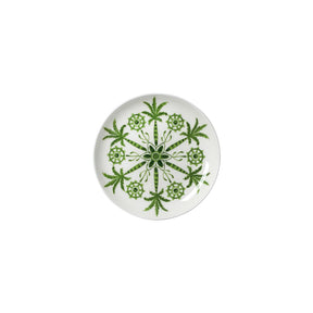 Sultan's Garden Green Coupe Butter Dish 11cm (4 1/2") - Pack 24
