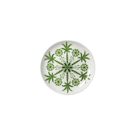Sultan's Garden Green Coupe Butter Dish 11cm (4 1/2") - Pack 24