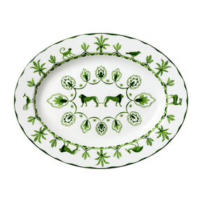 Sultan's Garden Green Misc Oval Tray 36.5 x 27.5cm (14 1/2 x 11") - Pack 6