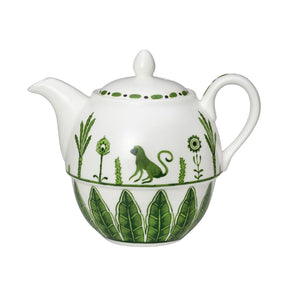 Sultan's Garden Green Coupe Tea For One Teapot 12.4cm 46cl (5" 16oz) - Pack 6