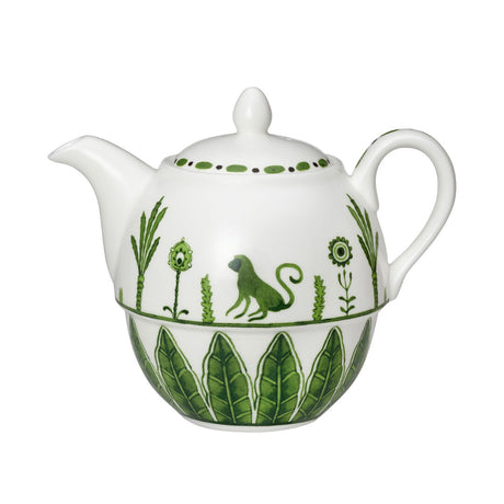 Sultan's Garden Green Coupe Tea For One Teapot 12.4cm 46cl (5" 16oz) - Pack 6