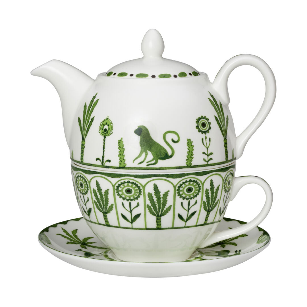 Sultan's Garden Green Coupe Tea For One Set - Pack 6