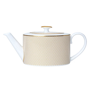 Diamond Gold Coupe 2 Cup Oval Teapot 10cm 55cl (4" 19 1/3oz) - Pack 6