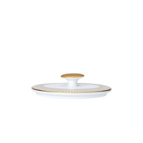 Diamond Gold Coupe Oval Covered Sugar Lid Fits AND0335 - Pack 12
