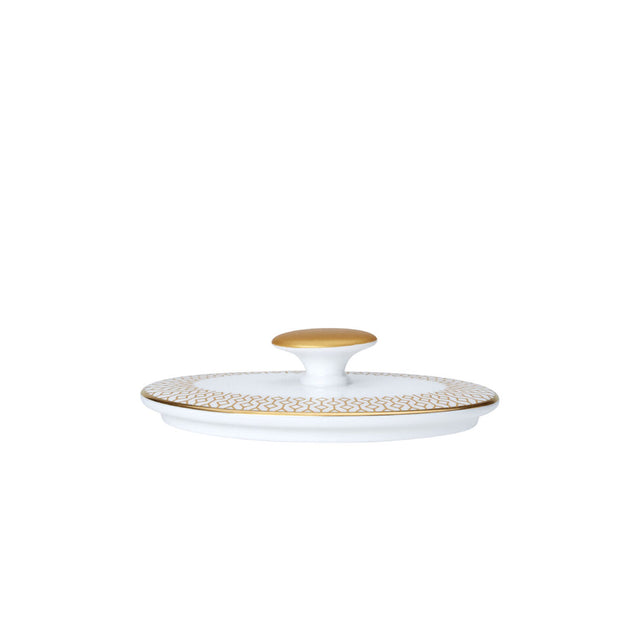 Diamond Gold Coupe Oval Covered Sugar Lid Fits AND0335 - Pack 12