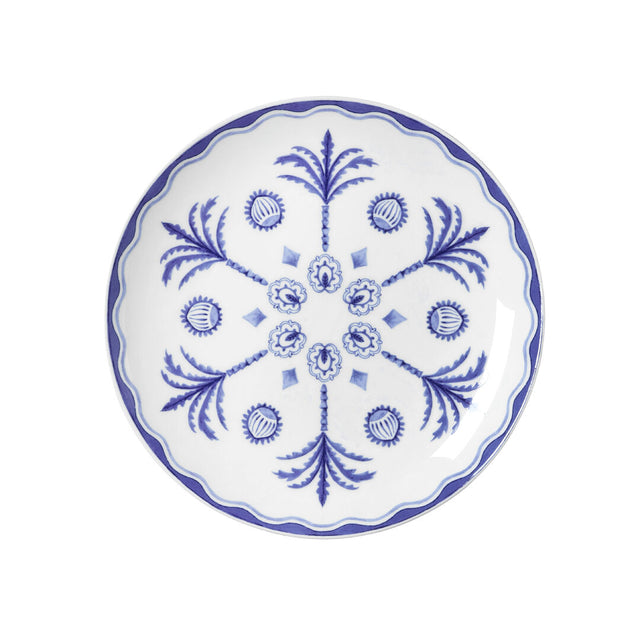 Sultan's Garden Blue Coupe Plate 21cm (8 1/4") - Pack 12
