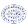 Sultan's Garden Blue Misc Oval Tray 36.5 x 27.5cm (14 1/2 x 11") - Pack 6