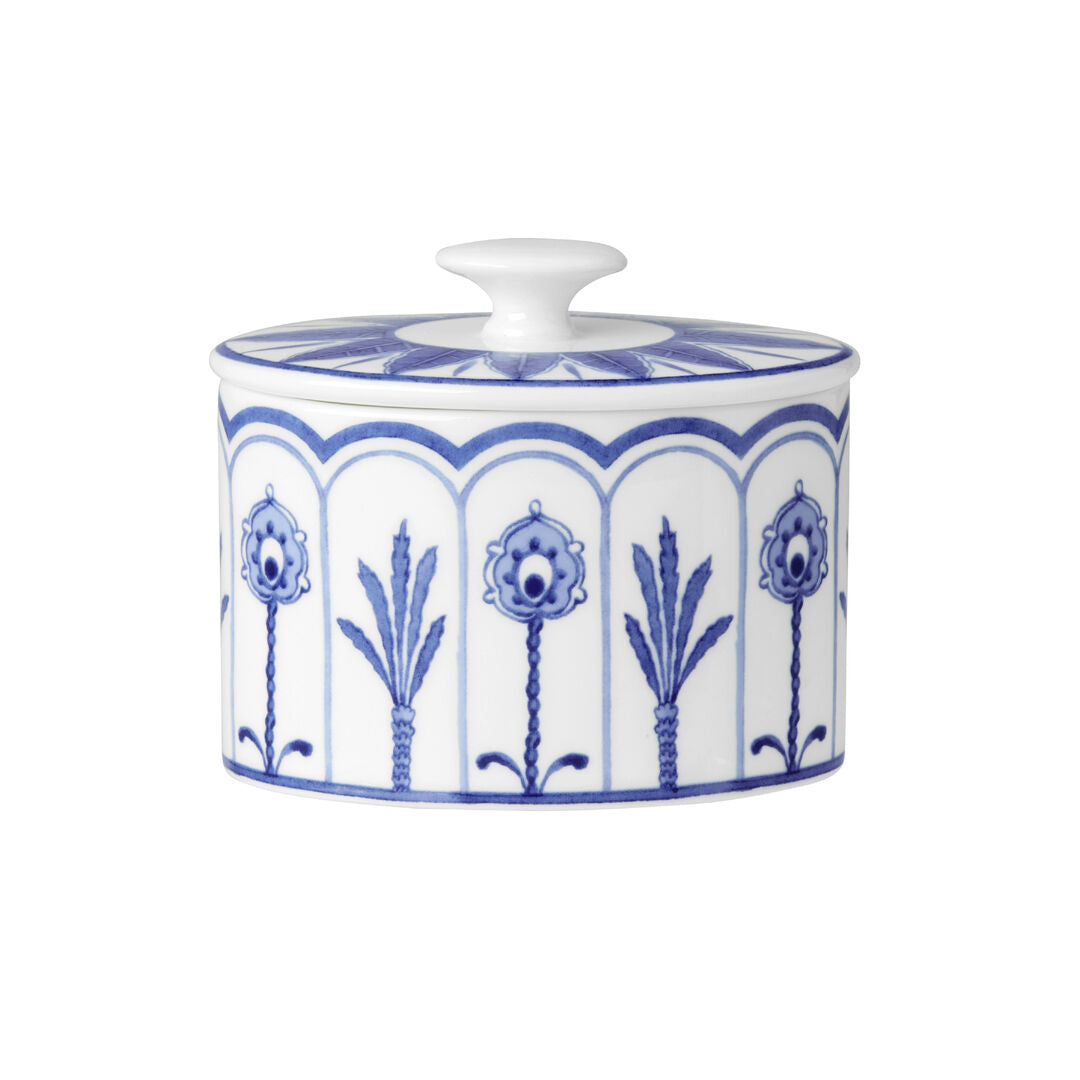Sultan's Garden Blue Coupe Oval Sugar 9cm 22.5cl (3 1/2") Lid Sold Separately - Pack 12